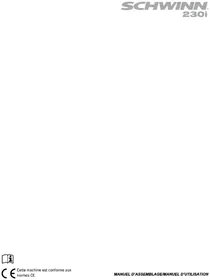 Notice Schwinn 230I Formateur de vélo d'intérieur