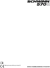 Notice Schwinn 570R Formateur de vélo d'intérieur
