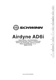 Notice Schwinn AD6 Vélo d'appartement