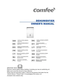 Notice COMFEE MDDP50DEN7 Déshumidificateur