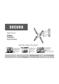 Notice Secura QMF320B2 Support mural pour téléviseur