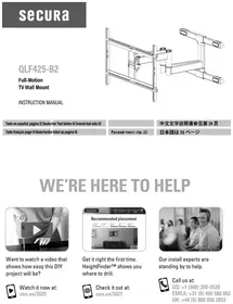 Notice Secura QLF425B2 Support mural