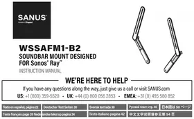 Notice SANUS WSSAFM1B2 Supporti per altoparlanti