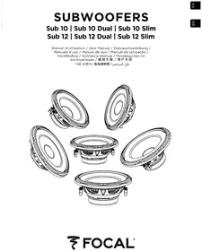 Notice FOCAL SUB 10 DUAL Caisson de basses