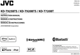 Notice JVC KDT920BTS Autoradio