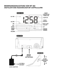 Notice TECHNOLINE WT 482 Radio-réveil