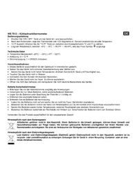 Notice TECHNOLINE WS 7012 Thermomètre