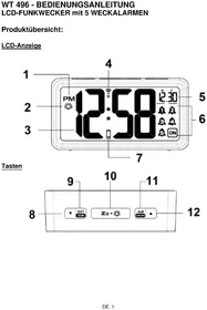 Notice TECHNOLINE WT 496 Radio-réveil