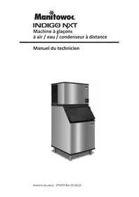 Notice Manitowoc INDIGO NXT SERIES IT1500 Machine à glaçons