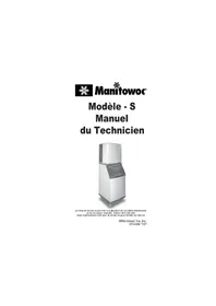 Notice Manitowoc ST3000 Machine à glaçons