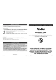 Notice Air King 9550 Ventilateur