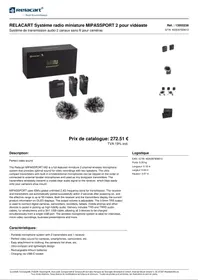 Notice Relacart MIPASSPORT 2 Microphone