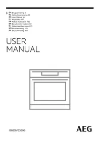 Notice AEG STEAMBOOST B68SV6380B Elektrisk ovn