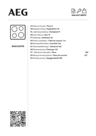 Notice AEG SENSEBOIL I64AV423FB Eldavél