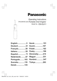 Notice PANASONIC EWDJ11 Hammasväliharja