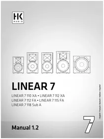 Notice HK AUDIO LINEAR 7 115 FA Haut-parleur
