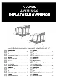 Notice DOMETIC RALLY AIR PRO 260 DA Tenda