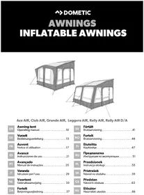 Notice DOMETIC GRANDE AIR PRO 390 M Tenda