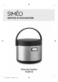 Notice SIMEO TCE610 Casserole