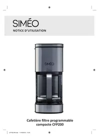 Notice SIMEO CFP200 Machine à café