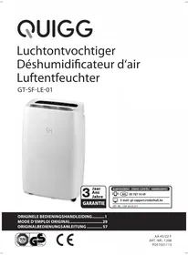 Notice QUIGG GTSFLE01 Ontvochtiger