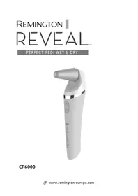 Notice REMINGTON PERFECT PEDI WET & DRY CR6000 Manikür ve pedikür seti