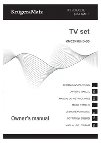 Notice Krüger&Matz KM0255UHDS5 Televisie