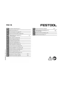 Notice FESTOOL PHC 18 зарядно за телефон