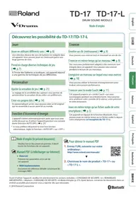 Notice ROLAND TD17KV2 Tambour ordinateur