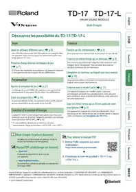 Notice ROLAND TD17KVX2 Tambour ordinateur