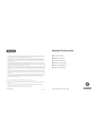 Notice SEGWAY NINEBOT KICKSCOOTER F40D Trottinette électrique