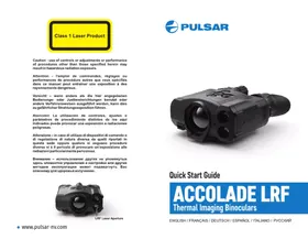 Notice PULSAR ACCOLADE XQ38 LRF Jumelles