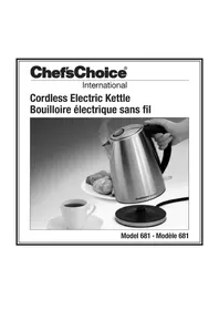Notice Chef's Choice 681 Kettle