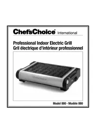 Notice Chef's Choice 880 Grill plate