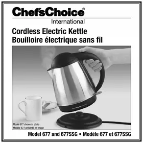 Notice Chef's Choice 677 Kettle