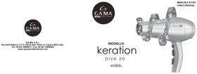 Notice GAMA KERATION DIVA 3D Sèche cheveux