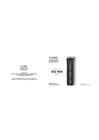 Notice GAMA GC905 Cortador de relva elétrico