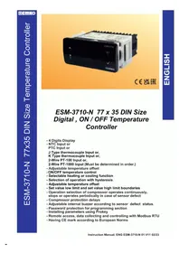 Notice Emko ESM3710N Contrôleur de température