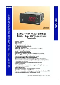Notice Emko ESM3711HN Contrôleur de température