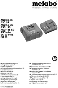 Notice METABO NP 18 LTX BL 5.0 Caricabatterie