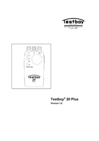 Notice Testboy 20 PLUS Multimeter
