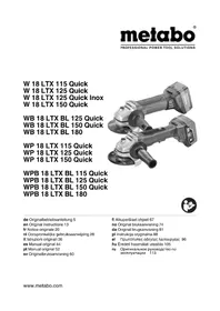 Notice METABO COMBO SET 2.4.2 18 V Trapano