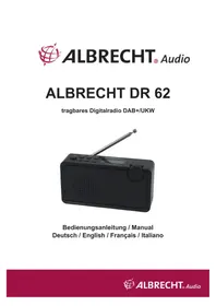 Notice ALBRECHT DR 62 Radio