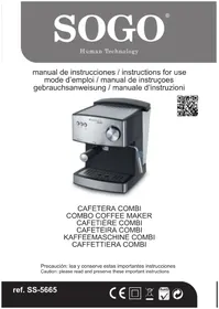 Notice Sogo SS5665 Coffee machine