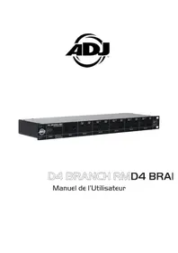 Notice Adj D4 BRANCH RM Matériel audio professionnel