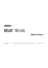 Notice LINE 6 RELAY TB516G Émetteur-récepteur sans fil audio