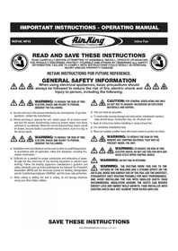 Notice Air King MQFAM Industrial fan