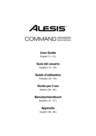 Notice ALESIS COMMAND MESH KIT SPECIAL EDITION Instrument de musique électronique