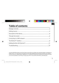 Notice ARCHOS OXYGEN 101S Tablette graphique