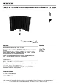 Notice Omnitronic AS02 Trépied